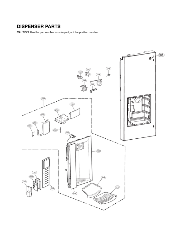 DISPENSER PARTS