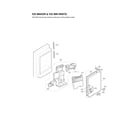 LG LFX28991ST/01 ice maker & ice bin parts diagram