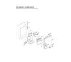 LG LFX28992ST/00 ice maker & ice bin parts diagram