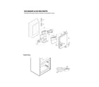 LG LFX29927ST/02 ice maker & ice bin parts diagram