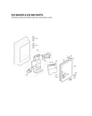 Ice maker & ice bin parts