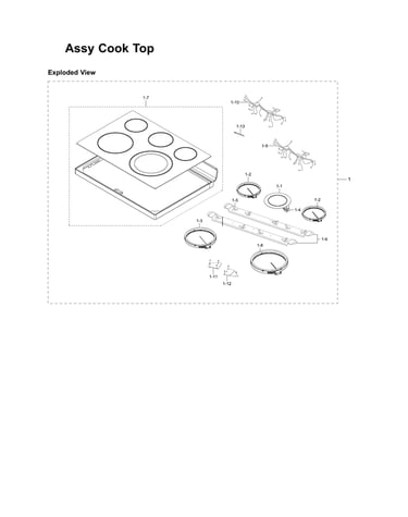 Cooktop assy