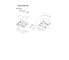 Samsung NX58F5500SW/AA-02 cooktop assy diagram