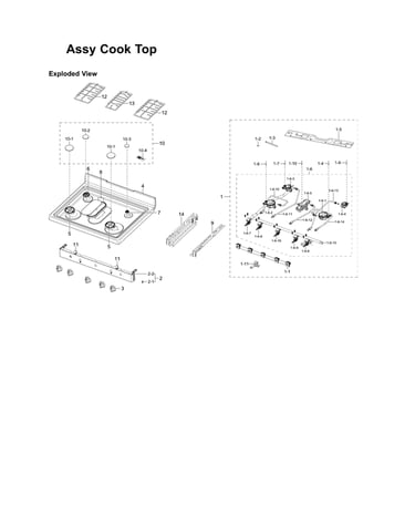 Cooktop assy