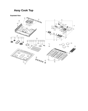 Cooktop assy