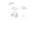 Samsung NX58K9850SG/AA-03 drawer assy diagram