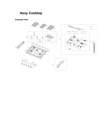 Cooktop assy