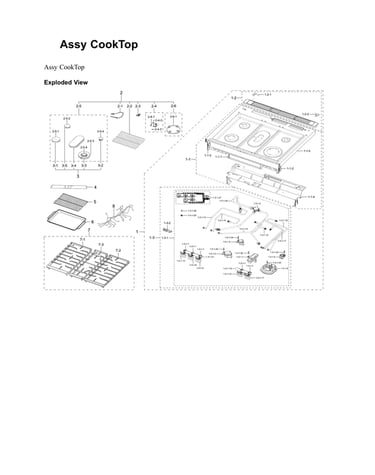 Cooktop assy
