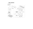 Samsung NX60T8711SS/AA-02 cooktop assy diagram