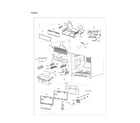 Samsung RF20HFENBWW/US-00 freezer parts diagram