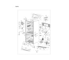 Samsung RF20HFENBWW/US-00 cabinet parts diagram