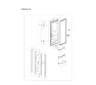 Samsung RF20HFENBWW/US-00 left refrigerator door parts diagram
