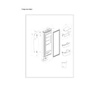 Samsung RF20HFENBWW/US-00 right refrigerator door parts diagram