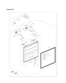 Freezer door parts