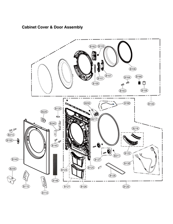 CABINET COVER & DOOR ASSY