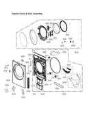 Cabinet cover & door assy