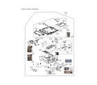 LG DLHC1455V/00 base & motor assy diagram