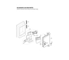 LG LFX25974SW/03 ice maker & ice bin parts diagram