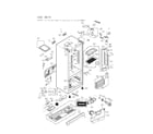 LG LFX25974SW/06 case parts diagram