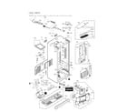 LG LFX28968SB/02 case parts diagram