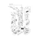 LG LFX28968SB/03 case parts diagram