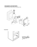 Ice maker & ice bin parts