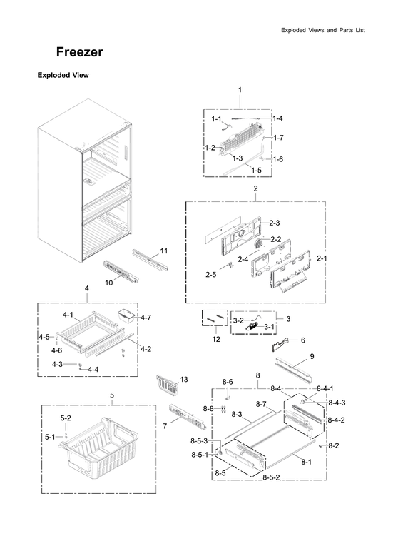 Freezer parts