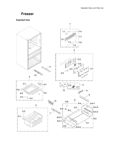 Freezer parts