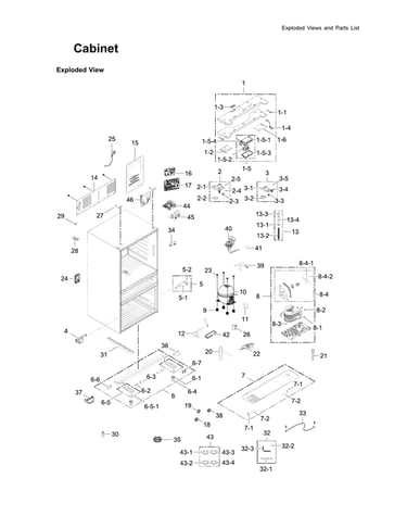 Cabinet parts