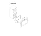 Samsung RF23M8590SR/AA-01 freezer door parts diagram