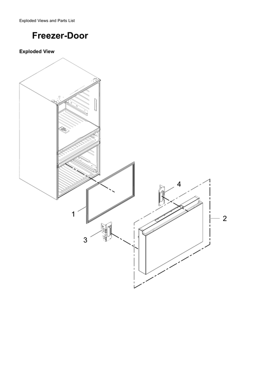 Freezer door parts