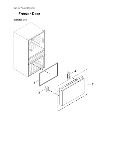 Freezer door parts