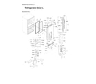 Samsung RF23M8590SR/AA-01 left refrigerator door parts diagram