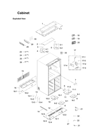 Cabinet parts