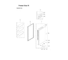 Samsung RF24J9960S4/AA-05 right freezer door parts diagram