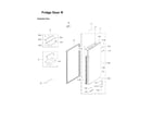 Samsung RF24J9960S4/AA-05 right refrigerator door parts diagram