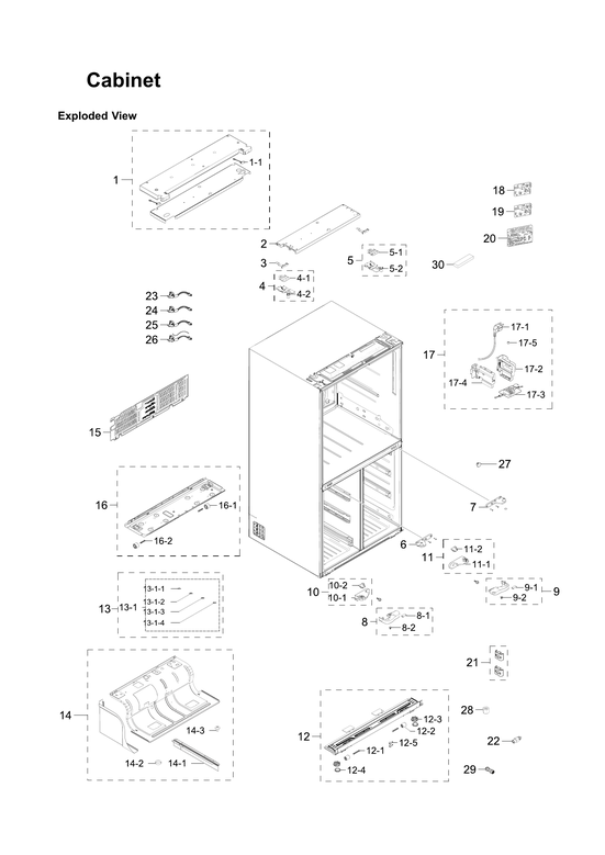 Cabinet parts