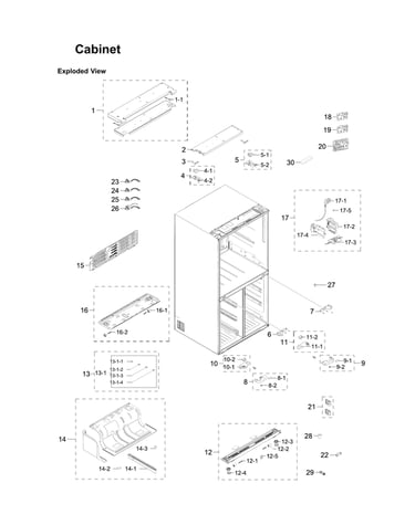 Cabinet parts