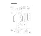 Samsung RF24J9960S4/AA-06 left refrigerator door parts diagram