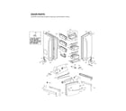 LG LFX31925SB/05 door parts diagram