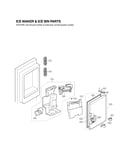 Ice maker & ice bin parts