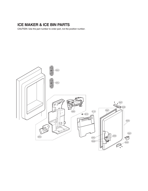 ICE MAKER & ICE BIN PARTS