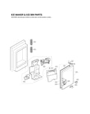 Ice maker & ice bin parts