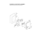 LG LMX28988ST/06 ice maker & ice bin parts diagram