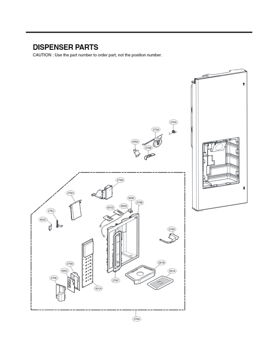 DISPENSER PARTS