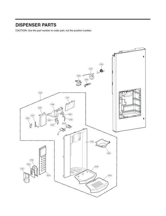 DISPENSER PARTS