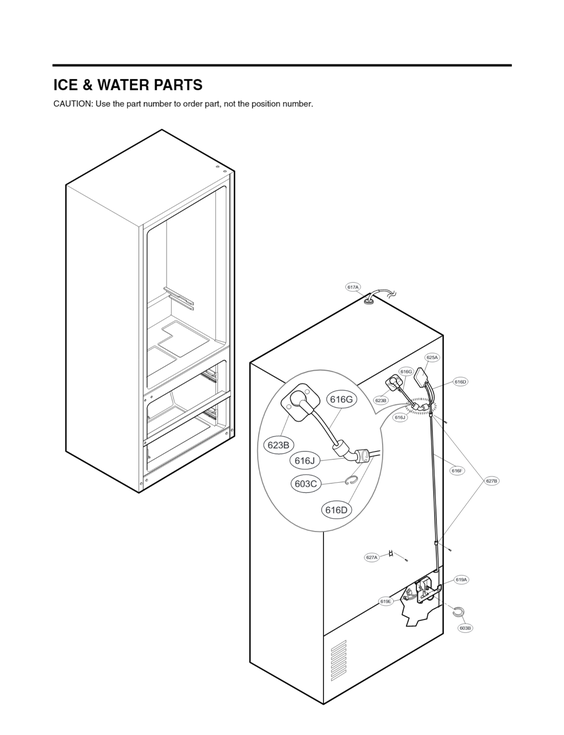 ICE & WATER PARTS