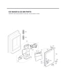 Ice maker & ice bin parts