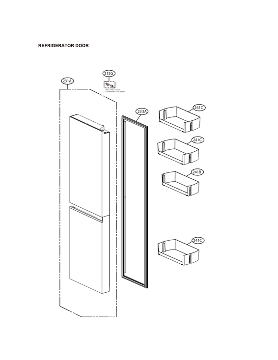 REFRIGERATOR DOOR PARTS