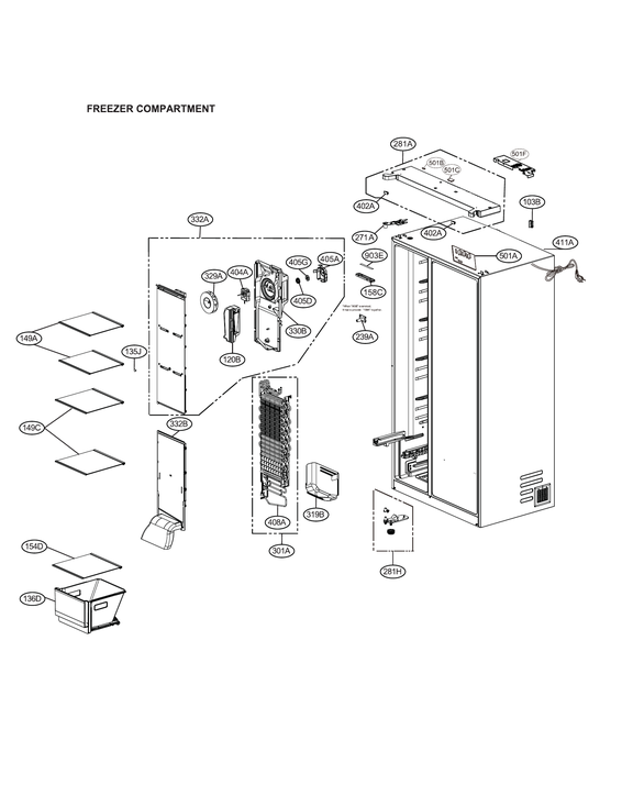 FREEZER COMPARTMENT PARTS